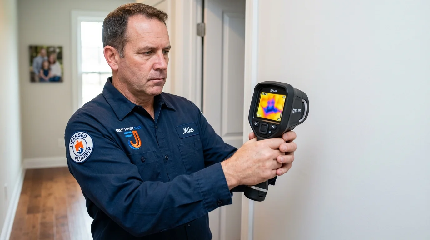 Thermal imaging leak detection by Johns Plumbing LLC in Valley Springs